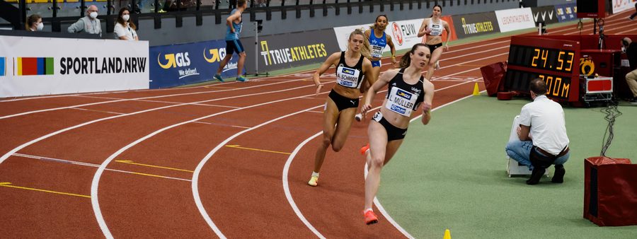 Sprinterinnen bei der Hallen-DM