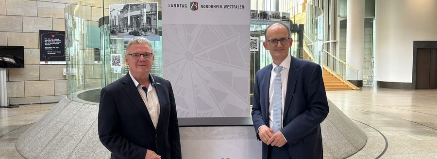 Stefan Klett und Dr. Christoph Niessen im Landtag