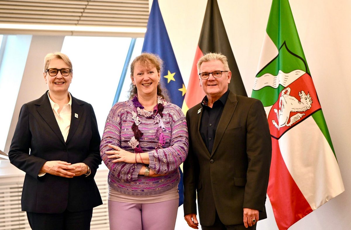 Gabriela Pantring, Andrea Milz und Stefan Klett