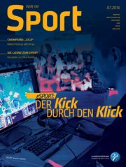 Titelseite Wir im Sport 7/2016