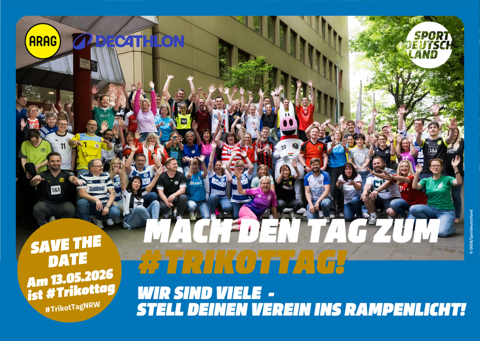 LSB-Mitarbeitende jubeln im Trikot