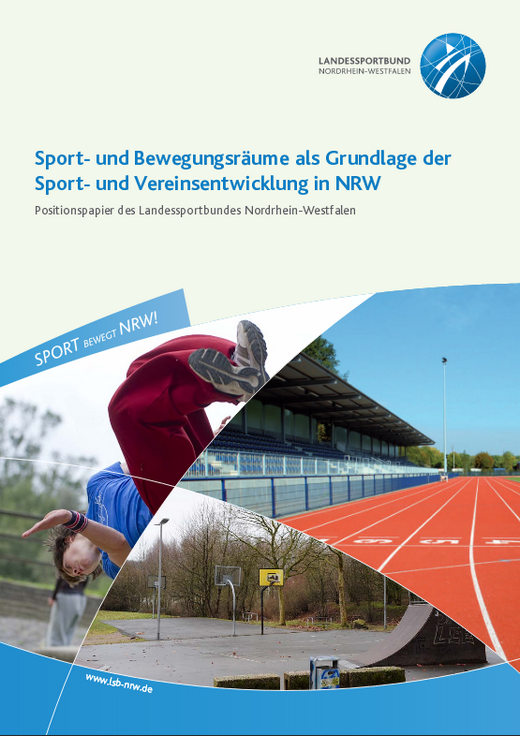 Titelseite der Broschüre Sport & Bewegungsräume