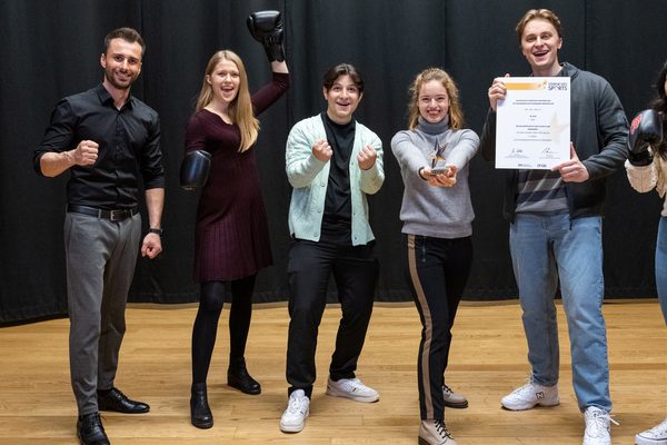 Freude bei den Gewinnern des dritten Platzes