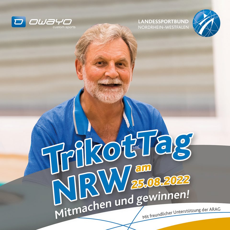 Motiv 6 zum TrikotTag NRW: älterer Herr im Trikot