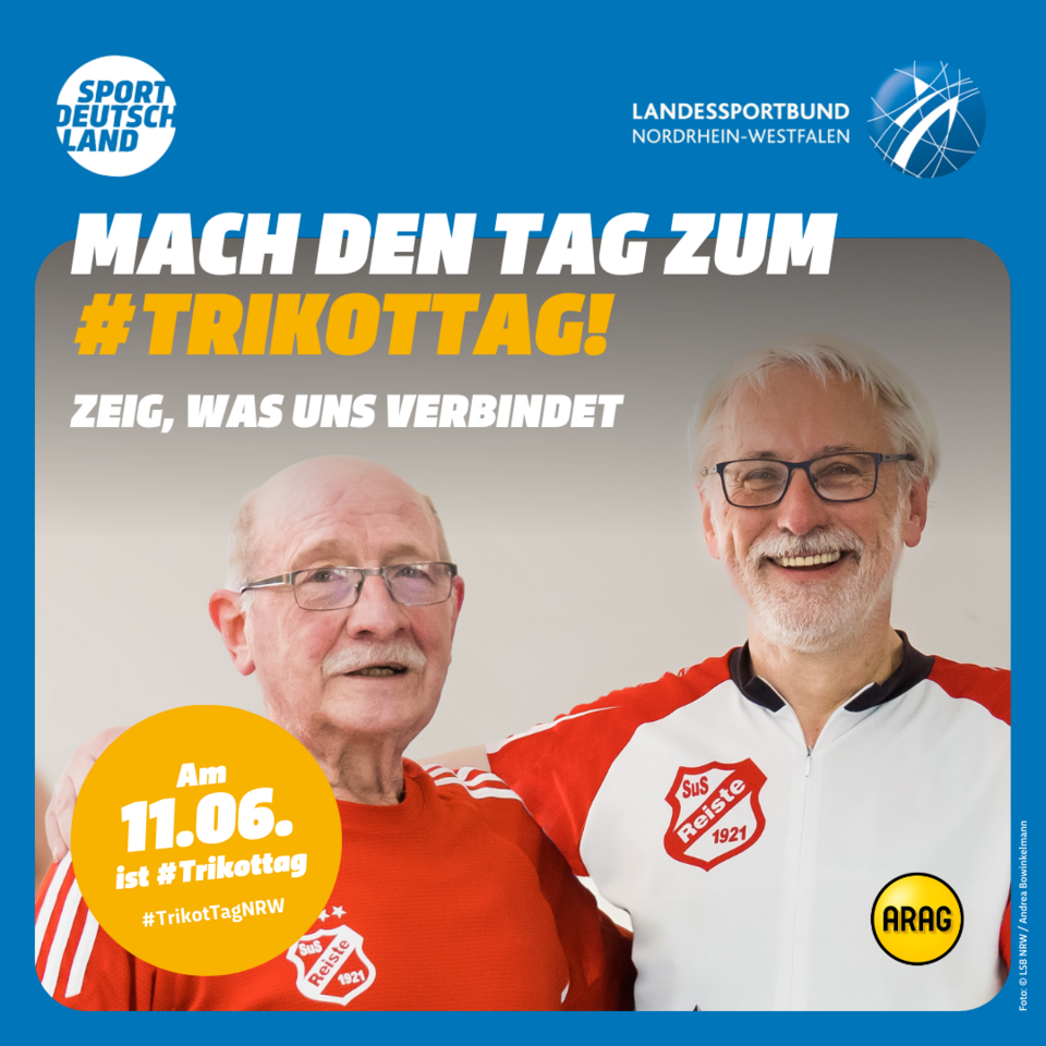 Motiv 3 zum TrikotTag NRW: 2 ältere Herren im Trikot