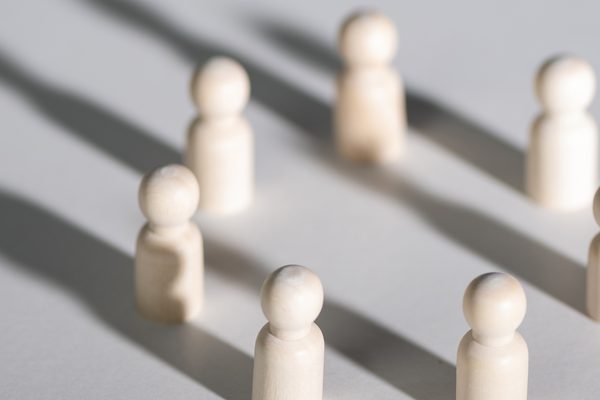 Symbolpüppchen für ein Netzwerk