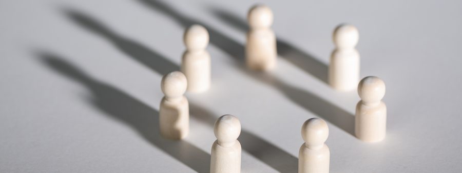 Symbolpüppchen für ein Netzwerk