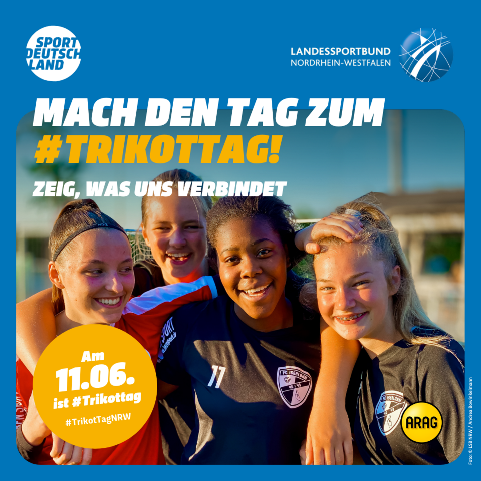Motiv 2 zum TrikotTag NRW: 4 Mädchen im Trikot