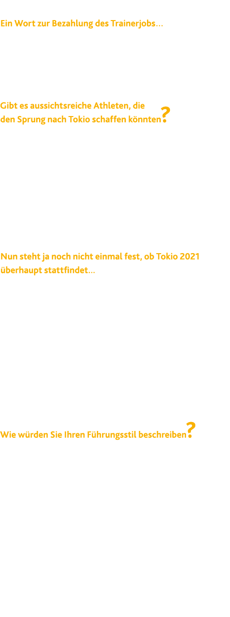  Ein Wort zur Bezahlung des Trainerjobs  Na ja, reich wird man damit nicht, aber man kann gut davon leben  Ich hatte    