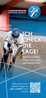 Wir im Sport Werbeanzeige mit Rennradfahrerin Mieke Kröger