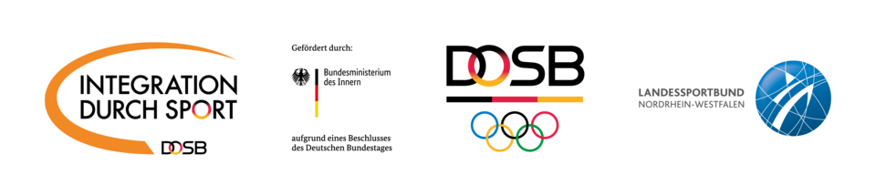 Logoreihe: Integration durch Sport, Bundesministerium des Innern, DOSB sowie LSB NRW