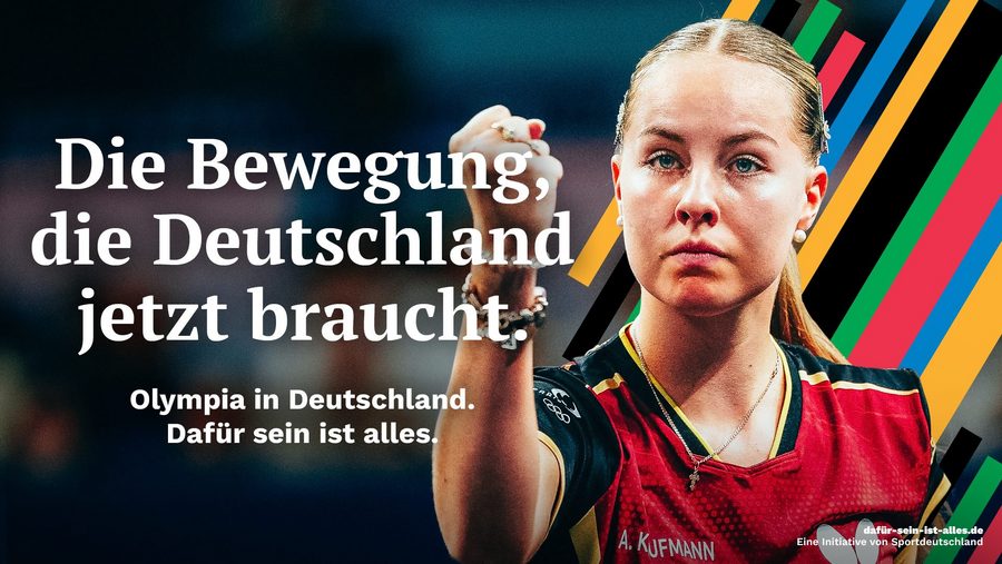 Anett Kaufmann / Schriftzug: Die Bewegung, die Deutschland jetzt braucht