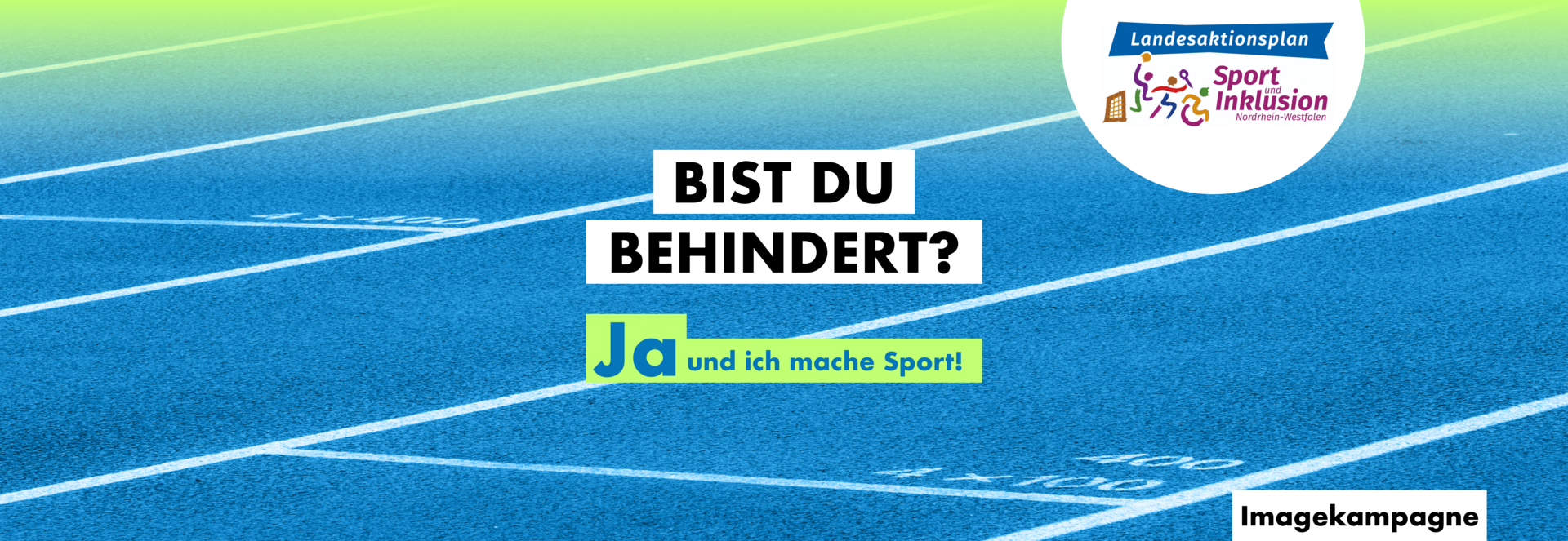 Imagekampagne "Bist du behindert" Ja und ich mache Sport!