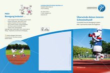 Vorschau des Üdis-Flyers Vorderseite. ÜdiS motiviert zu mehr Sport und es ist Platz für Werbung von Vereinen.