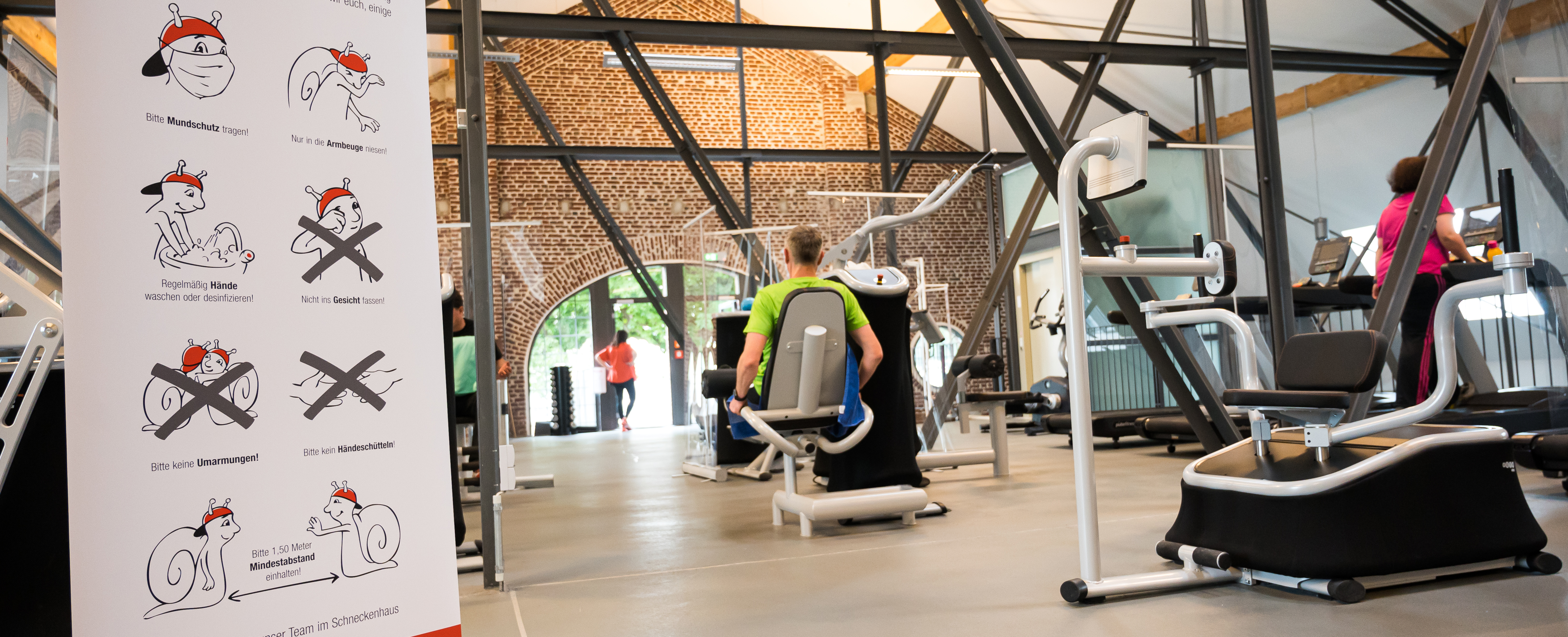 Blick ins Fitnessstudio