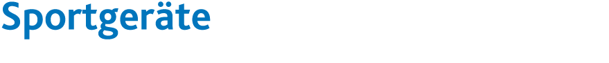 Sportgeräte