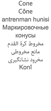 Cone Cône antrenman hunisi                                                                 Konî