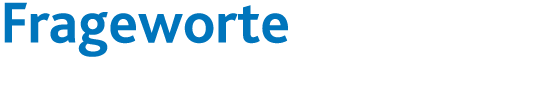 Frageworte