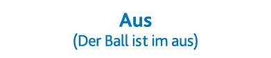 Aus (Der Ball ist im aus)