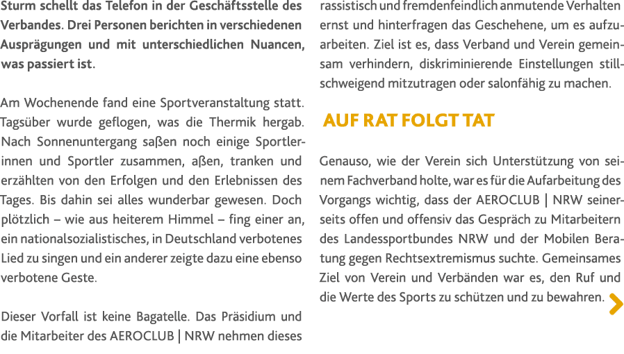 Sturm schellt das Telefon in der Gesch ftsstelle des Verbandes. Drei Personen berichten in verschiedenen Auspr gungen...