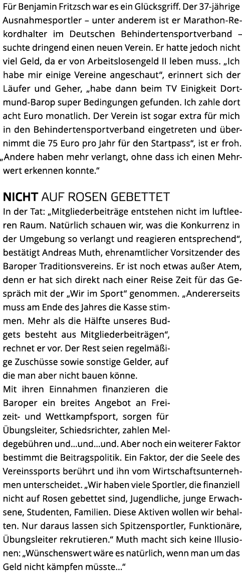 F r Benjamin Fritzsch war es ein Gl cksgriff  Der 37-j hrige Ausnahmesportler   unter anderem ist er Marathon-Rekordh   