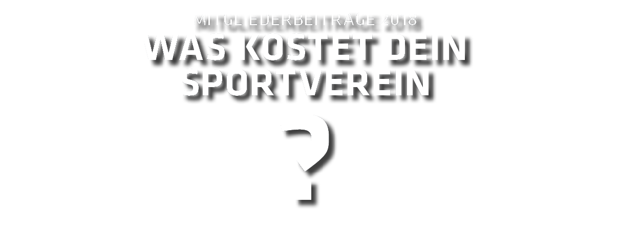 Mitgliederbeitr ge 2018 Was Kostet dein SportVerein  